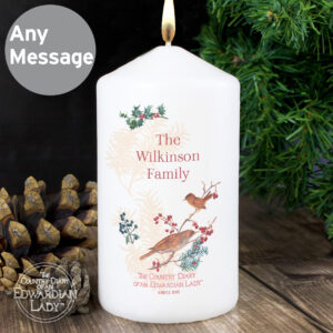 Personalised Country Diary Midwinter Candle