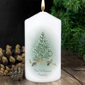 Personalised A Winters Night Candle