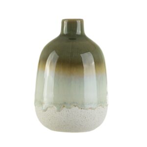 Rustic Stone Vase l Mojave Vase - Green l Perk Up Your Day