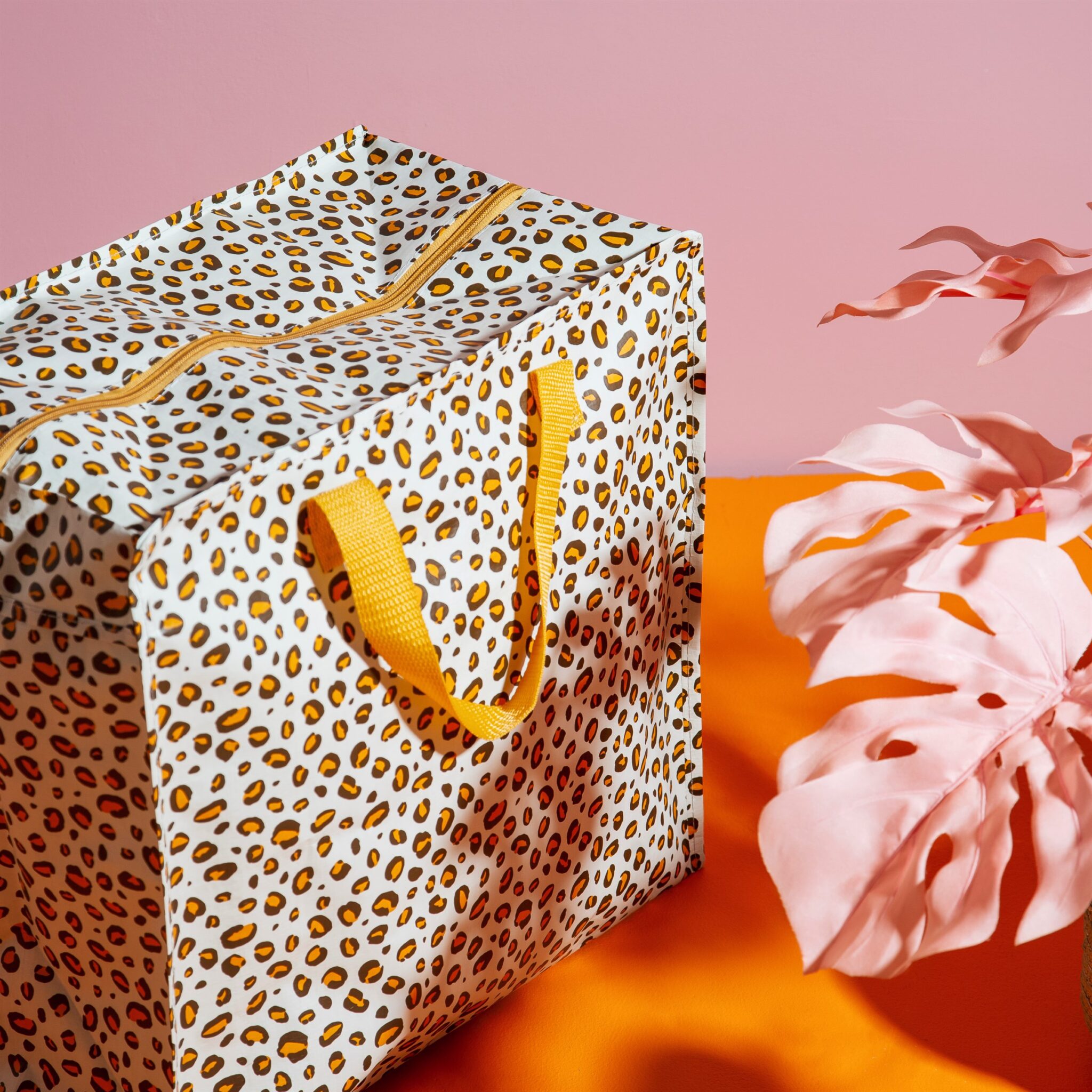 Natural Leopard Print Travel Laundry Bag l Perk Up Your Day